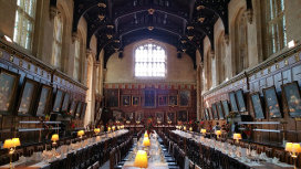 Oxford - cena en el Gran Comedor