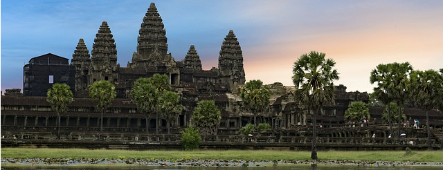 Las antiguas ruinas de Angkor Wat en Siem Reap